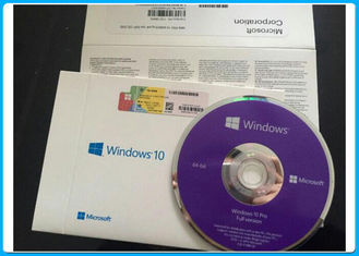 ویندوز 10 Pro 32 بیتی / 64 بیتی کد کلید محصول مایکروسافت ویندوز 10 نرم افزار نرم افزار با نقره خراش برچسب