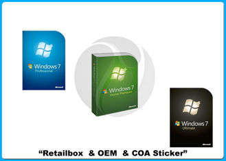 Windows 7 Professional Retail Box 64 بیتی Windows 7 Home Premium Operating + KEY License هولوگرام