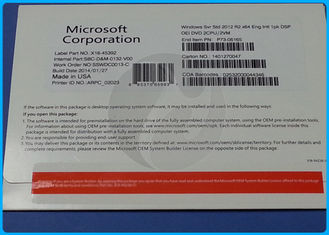جعبه OEM اصلی مایکروسافت ویندوز سرور 2012 R2 استاندارد 5 استاندارد استاندارد R2 64Eng