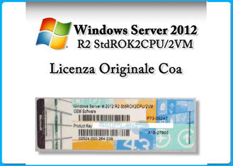 مایکروسافت ویندوز سرور استاندارد 2012 R2 x 64 بیتی OEM 2 CPU 2 VM / 5 CALS sever2012 datacenter
