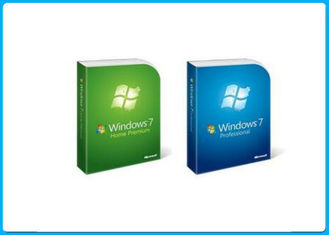 مایکروسافت ویندوز 7 حرفه ای خرده فروشی 32bit / 64bit System Builder دی وی دی 1 بسته - کلید نصب شده