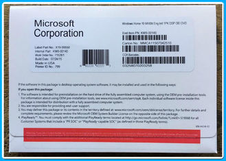 Microsoft Windows 10 Pro Software Home 32bit 64 Bit  DVD  oem pack , win10 home Geniune license