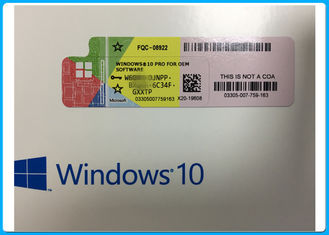Microsoft Windows 10 Pro COA License Sticker OEM Key 100% Online Activated