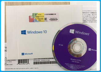 Windows 10 Pro OEM انگلیسی / فرانسوی / ایتالیایی / لهستانی / ژاپنی / اسپانیایی / زبان آلمانی