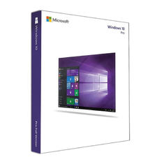 سیستم مایکروسافت ویندوز Windows 10 Pro Retail Box 64 Bit 1 GHz مجوز پردازنده Key Global Activation