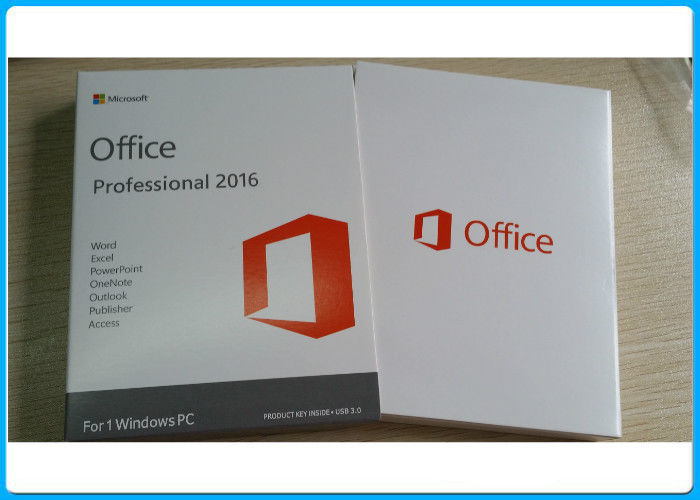 مایکروسافت آفیس حرفه ای 2016 Retailbox Office 2016 پرو Plus کلید / مجوز + 3.0 USB فلش درایو