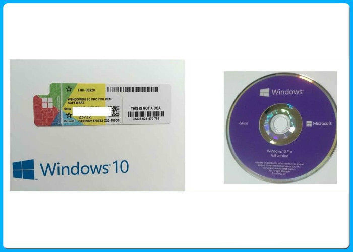 Original Key Anti Fake/ Anti UV Microsoft Windows 10 Pro Professional 64bit OEM DVD
